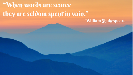 When words are scarce