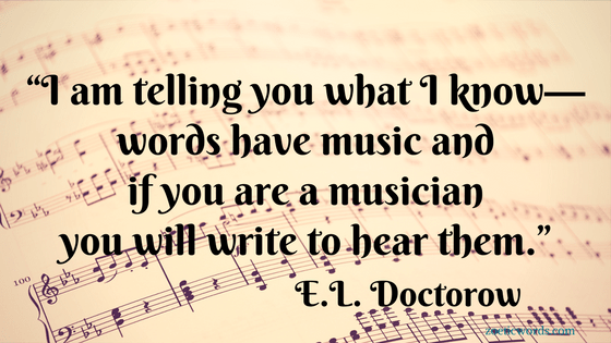 Words have music